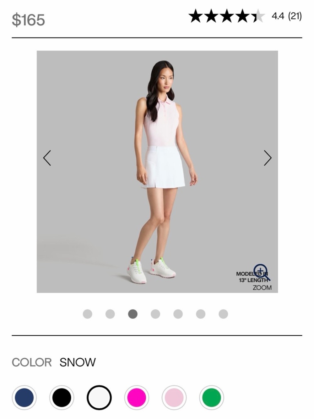NWT G/FORE White Athletic Skort